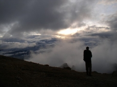 2006 Rihacek Vilem na okraji krteru v Ro Nevado del Ruiz