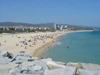 E 1604 C Josef Fojtu Spanelsko - Mataro - pohled na plaz v nedalekem mestecku E 1604 C Josef Fojtu Spanelsko - Mataro - pohled na plaz v nedalekem mestecku