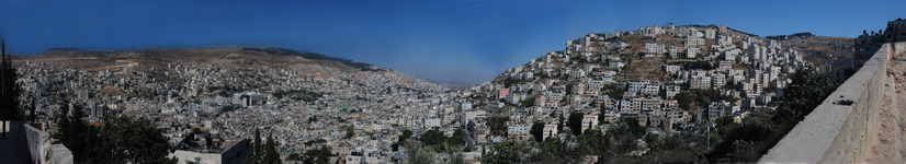 Nablus - mesto panorama